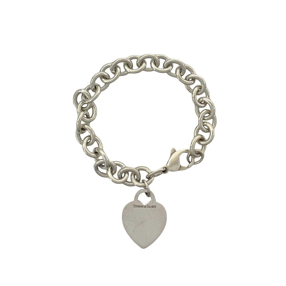 TIFFANY&Co. Tiffany Return to Heart Tag Sterling Silver 925 Chain Bracelet Ba...